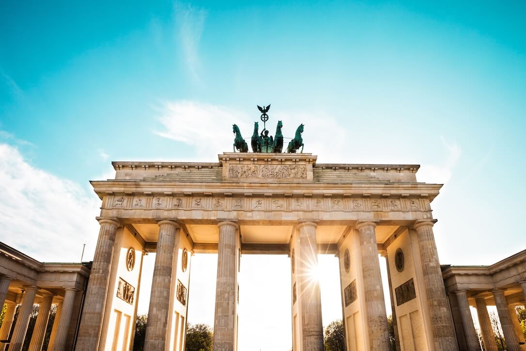 Berlin's Brandenburg Gate in Germany, the home of the German Lotto