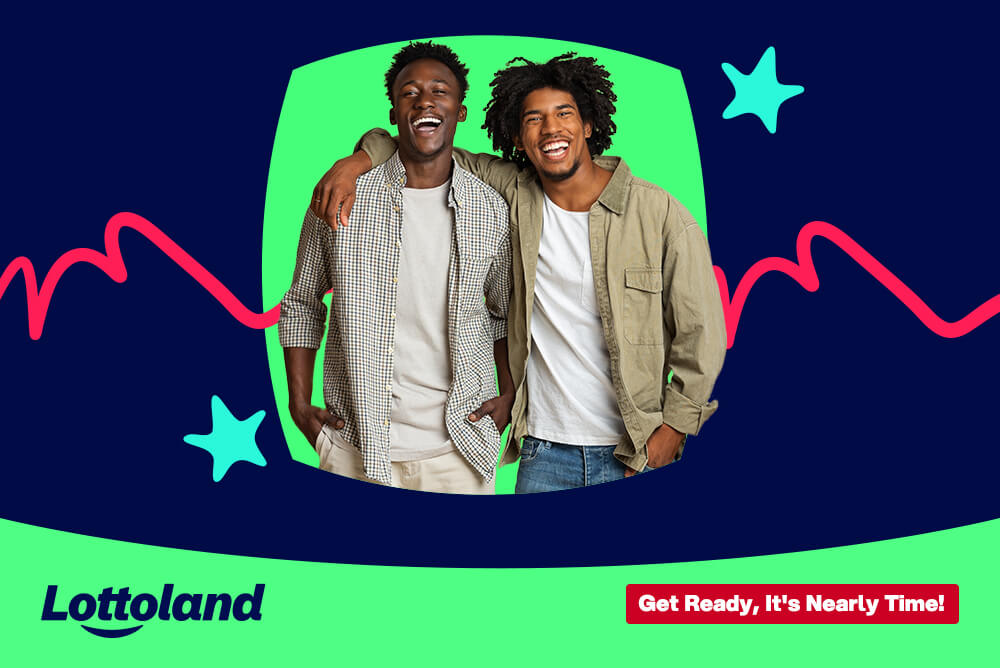 when is the next euromillions superdraw two men, with arms over each others shoulders, asking when is the next euromillions superdraw.